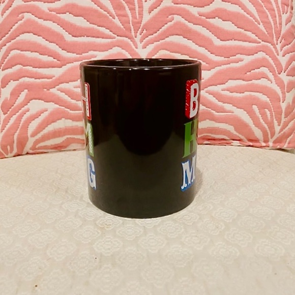 O4-Large Black "Bah Hum Bug" Holiday Mug - Picture 2 of 7